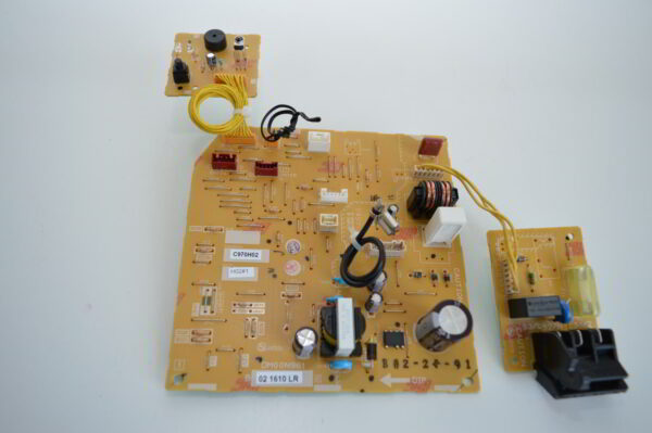 Carte de contrôle (Control PCB) DM00N981 (SM76A573G01) + Carte LED/Poussoir/Infrarouge + Carte Bornier + sonde ambiance pour mural Mitsubishi Electric MSZ-HR35VF-E1 <H> (Reférence d'origine: G2W007410)  (NEUF)