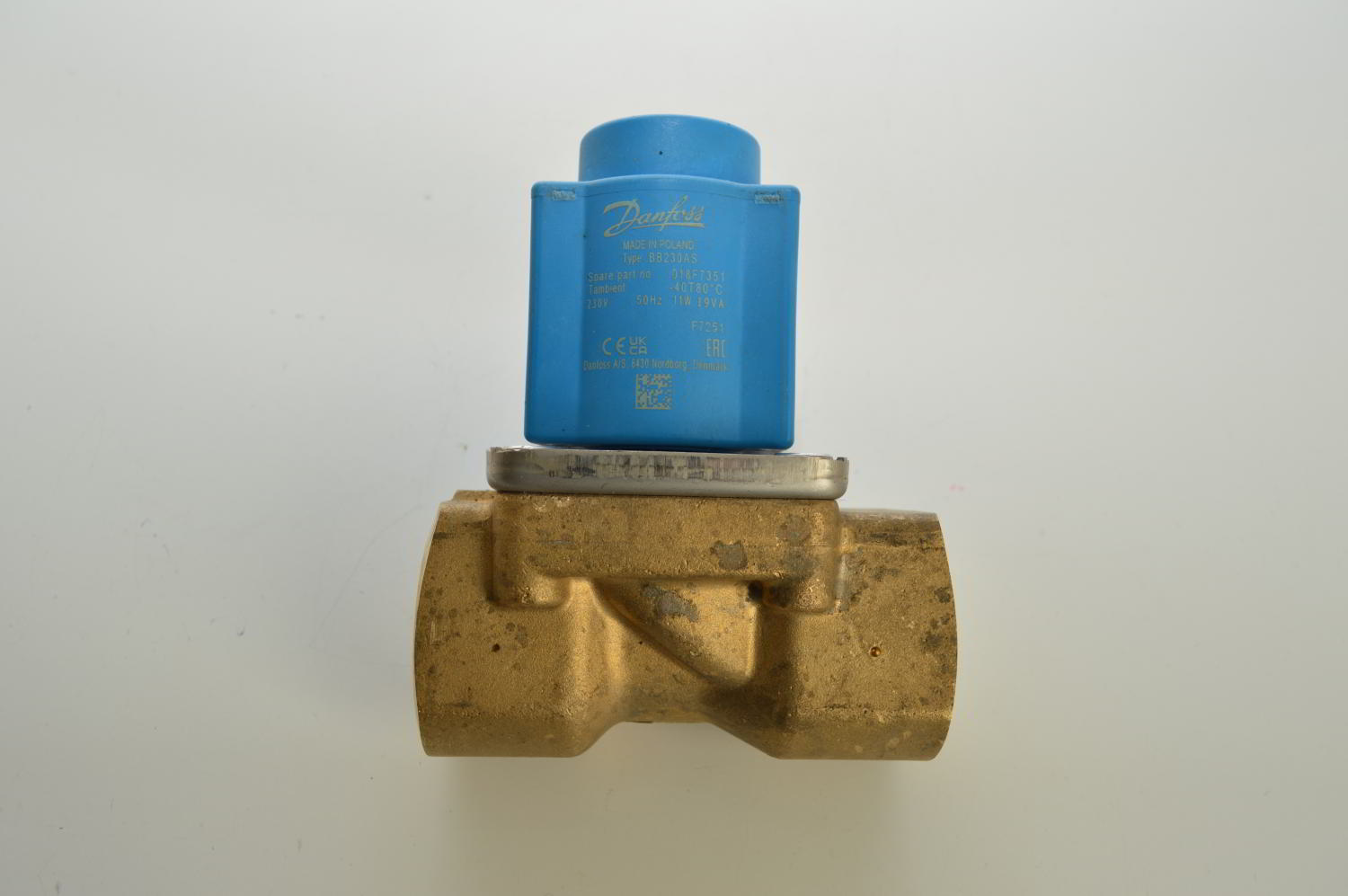 Vanne solénoïde / Électrovanne pour Eau DANFOSS 032U538331 EV251B (BB230AS) 018F7351 (OCCASION)