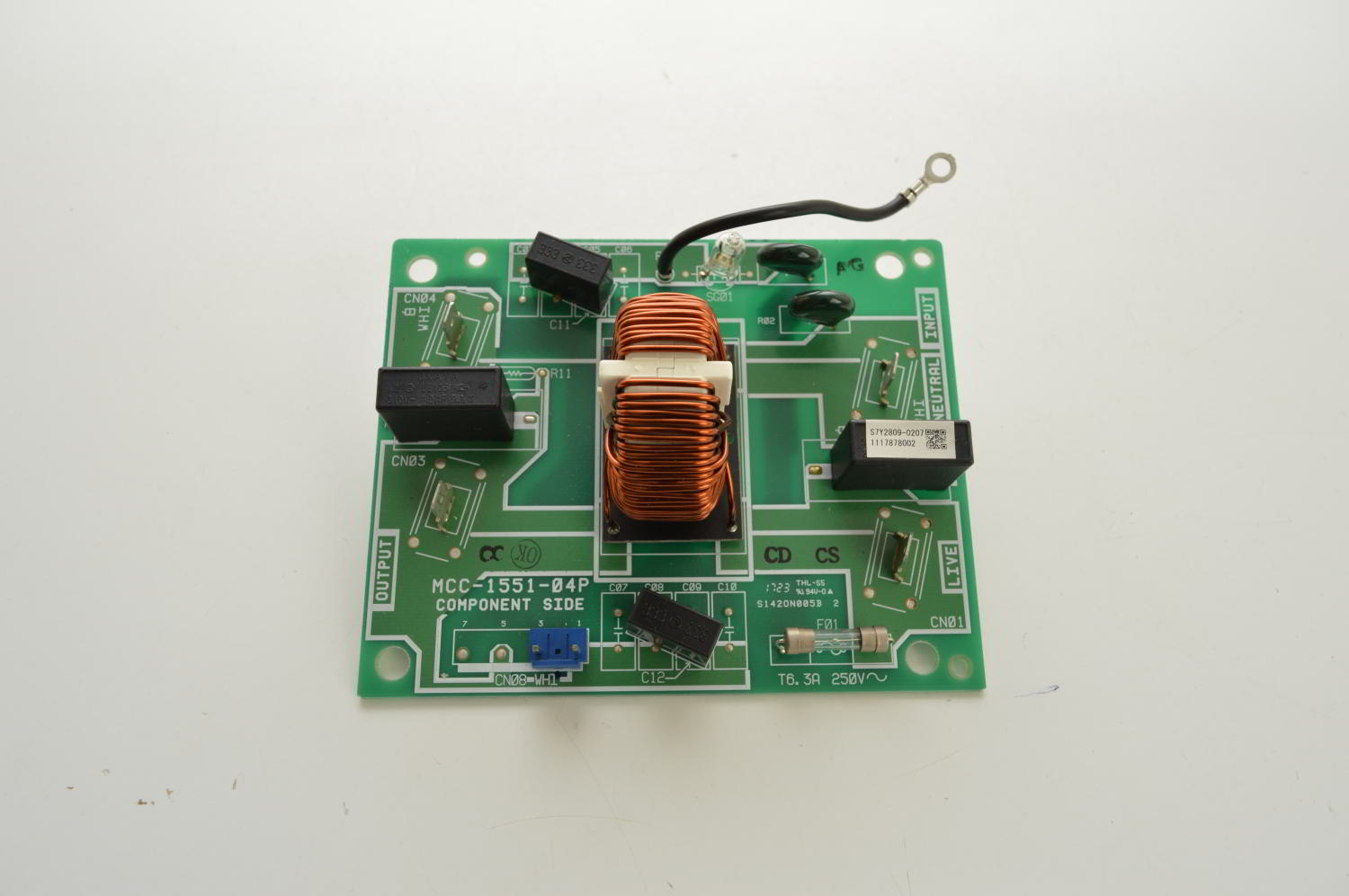 Carte Filtre / Noise filter MCC-1551 pour TOSHIBA RAV-SM2244DTP-E / RAV-SM2804DTP-E / RAV-RM2241DTP-E2 (Ref: 43T6V670) (OCCASION)